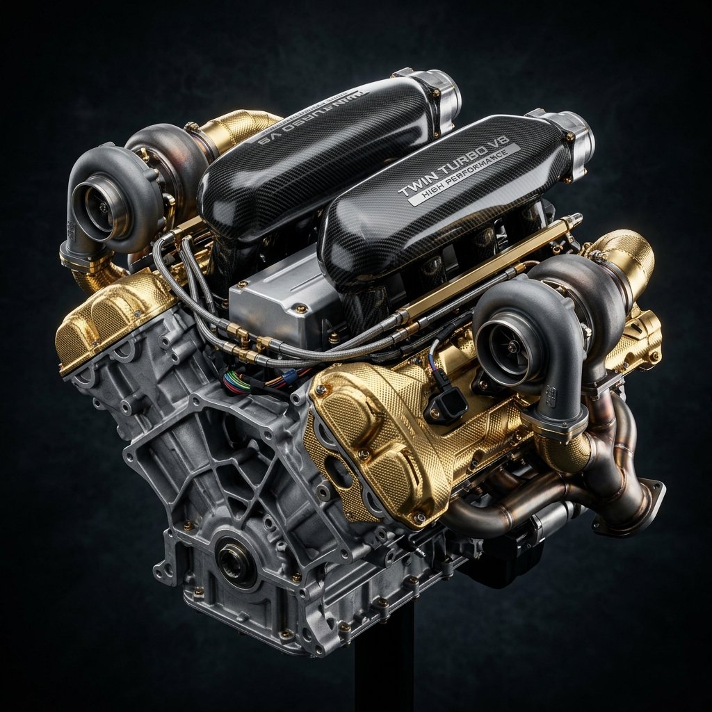 RoadPro Twin-Turbo V8 Engine Assembly